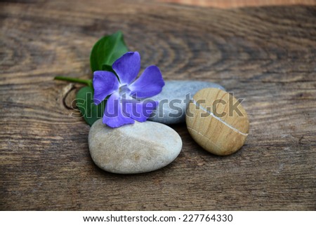 Zen stones for meditation with nature background