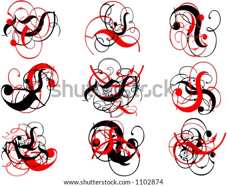 Black Swirls Vector