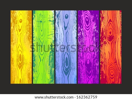 wood grain in different colors for means of decoration