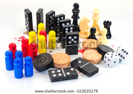 a colorful picture of different game figures
