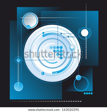 an abstract illustration for a technical background