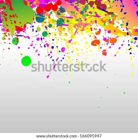 illustration of a surface covered with different paint