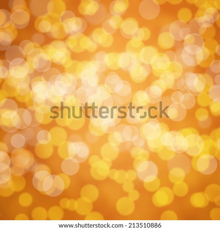 abstract bokeh lights, orange and yellow colors background