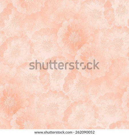 seamless pastel orange background, abstract pastel flowers pattern