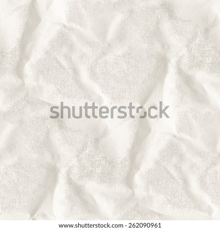 crumpled wet white paper texture, grunge background, seamless pattern