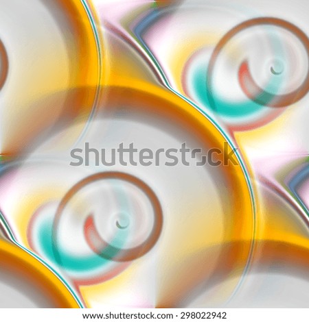 surreal seamless background, blue and yellow swirls pattern