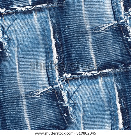 seamless jeans pattern - blue denim texture