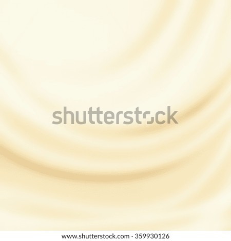 white chocolate or silk fabric texture, beige abstract background, smooth wave pattern