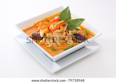 Thai Food Red Curry Chicken