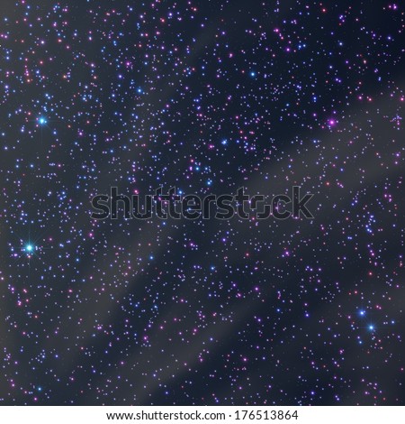 Big star-field photographed through a telescope.