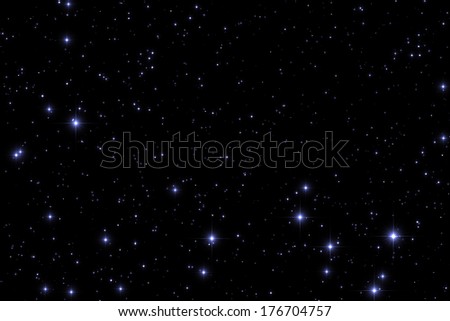 Fine-shaped stars on a black clipping background.