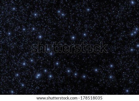 Fine shaped stars in the Milky Way on a black clipping sky. Suitable for various backgrounds.