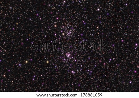 Stars as seen through a telescope.