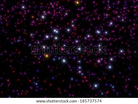 Fine shaped stars in the Milky Way on a black clipping sky. Suitable for various backgrounds.