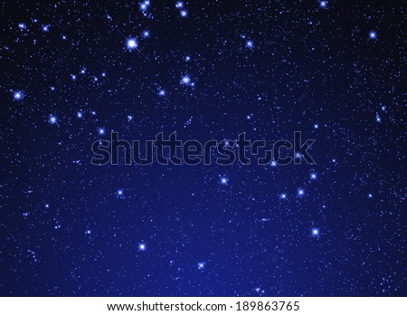 Fine shaped stars on a midnight background.