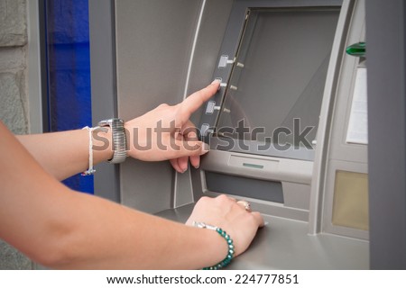 ATM cash withdrawal.