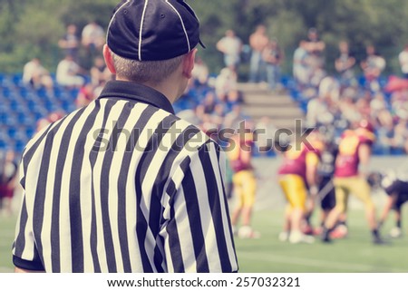 American football referee.