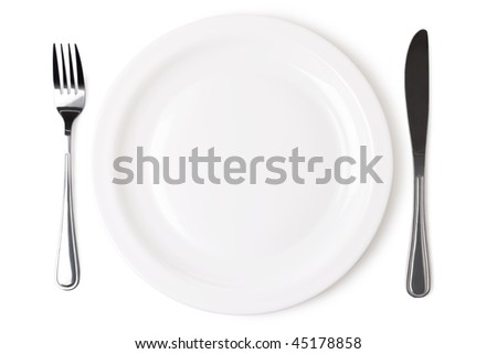 Set of kitchen object  on a white background.