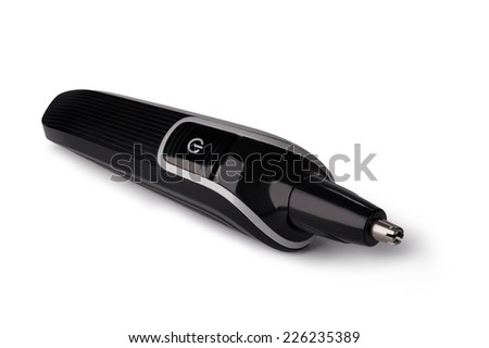 nose hair trimmer on white background