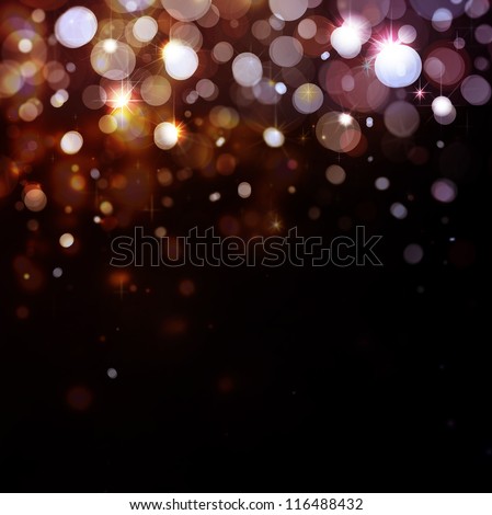Lights On Black Background Stock Photo 116488432 : Shutterstock