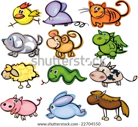 cute and funny photos of animals. stock vector : Cute animals,