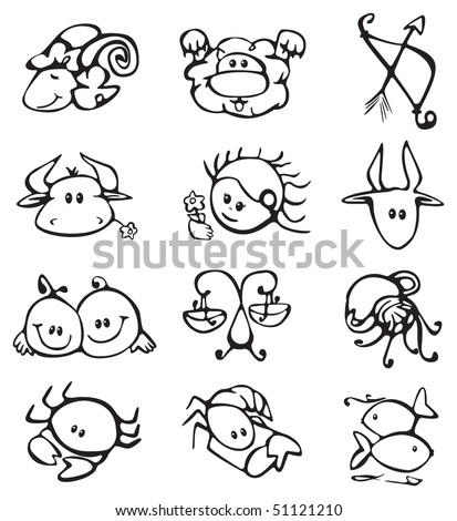 pictures of zodiac signs. stock vector : Zodiac sign