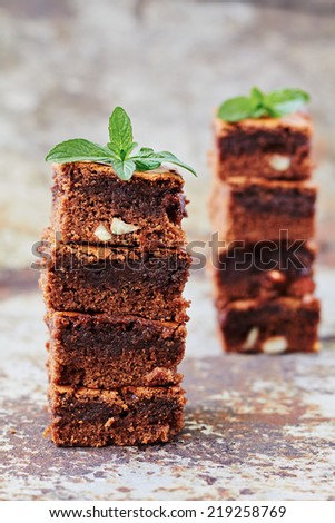 Chocolate brownie cake