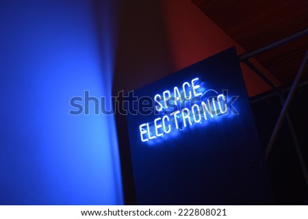 Neon sign space electronic
