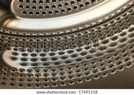 inside of a washing machine taken with macro lens