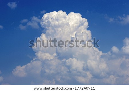 cumulus clouds from above