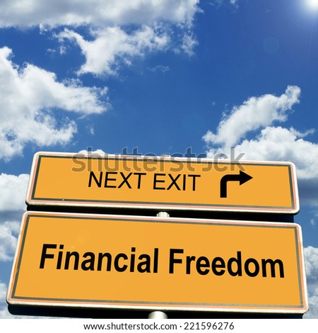 Financial Freedom Road Sign