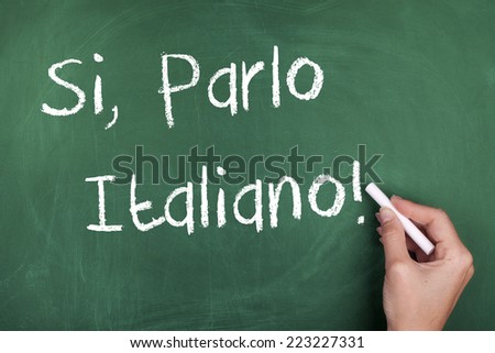 Yes I Speak Italian / Learning Speaking Italian language Concept