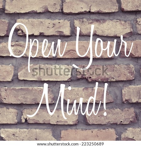 Open Your Mind / Motivational Quote Concept Typography