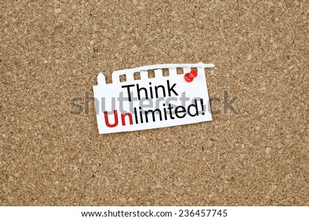 Think Unlimited / Motivational Business Quote