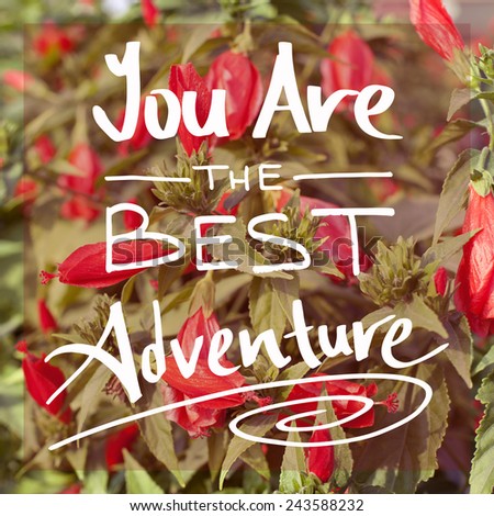 You Are The Best Adventure