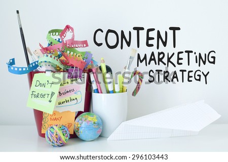 Content Marketing Strategy Business Concept