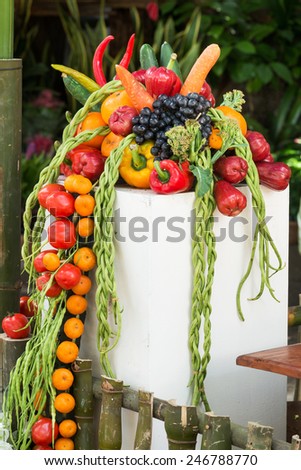 Fresh Organic Fruit and Vegetable From Garden