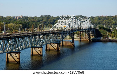 Oneal Bridge Spanning the Tennessee River between Florence and Sheffield Alabama