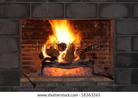 Fireplace and Bricks