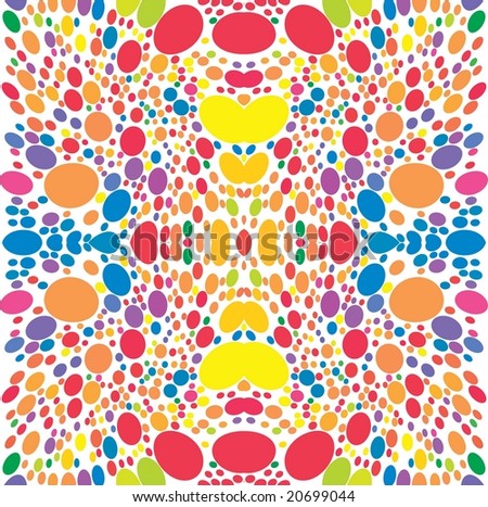 abstract symmetry colored spots