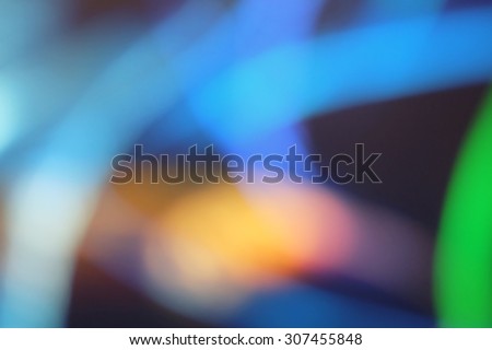 Blurred blue xmas lights. Defocused abstract backdrop. Merry christmas!