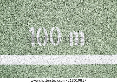 Number on markings on all weather pitch