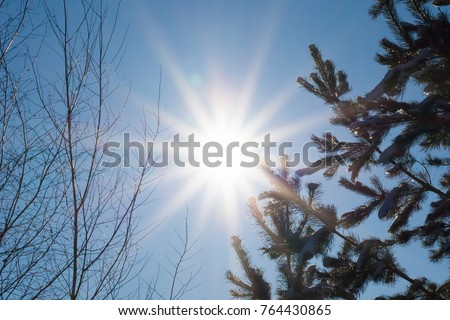 sun at the winter solstice