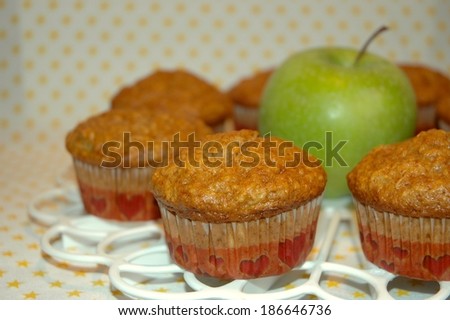 Granny Smith apple muffins