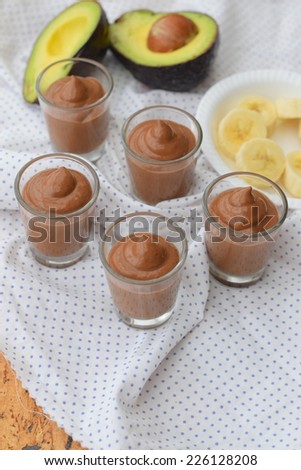 Avocado Banana Chocolate Pudding