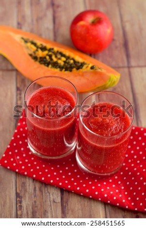 Vegan Apple Beetroot Papaya Juice