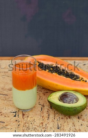 Avocado Papaya Smoothie