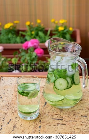 Cucumber Lime Infused Water