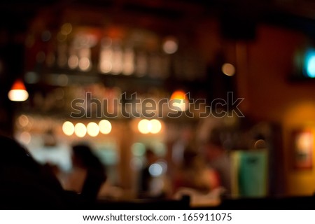 Blurred Pub Background
