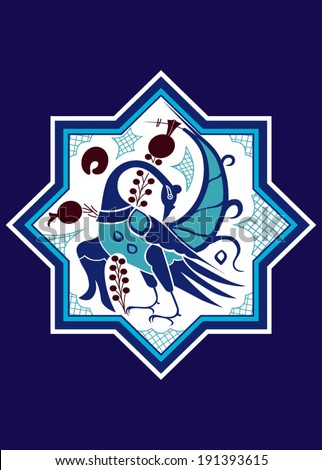 Stylize Turkish Motif Seljuk Kubadabad- Stylize Turkish Motif Seljuk Kubadabad-